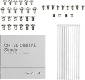 DeepCool CH170 DIGITAL, weiß, Mini-ITX