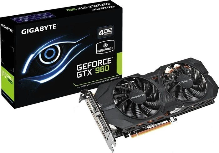 GIGABYTE GeForce GTX 960 Windforce 2X, 4GB GDDR5, 2x DVI, HDMI, 3x DP