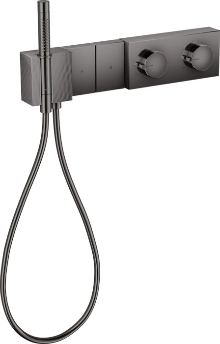 Hansgrohe Axor Edge Thermostatmodul Select 470/100 für 2 Verbraucher Diamantschliff polished black chrome