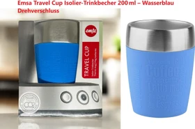 Emsa Travel Cup Isolierbecher 200ml wasserblau