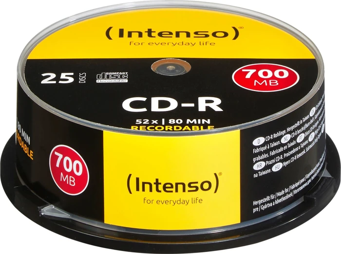 Intenso CD-R 80min/700MB, 52x, 25er Spindel