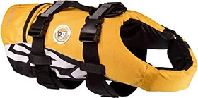 EzyDog DFD Standard Schwimmweste, Rettungsweste, mit Haltegriff, S, gelb/schwarz