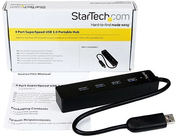 StarTech USB-Hub, 4x USB-A 3.0, USB-A 3.0 [Stecker]