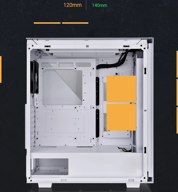 Thermaltake Divider 500 TG Air Snow Edition, weiß, Glasfenster