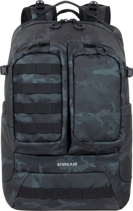 RivaCase 7661 Sherwood ECO 17.3" Laptop-Rucksack, navy camo
