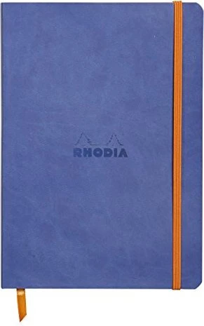 Rhodia Rhodiarama Notizbuch, A5, liniert, Softcover, saphir, 80 Blatt