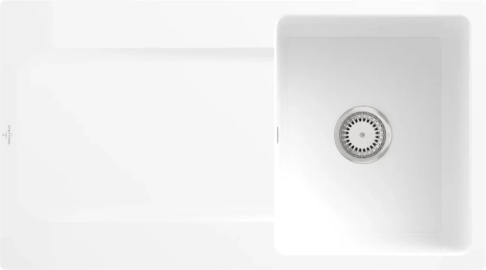 Villeroy & Boch Siluet Flat 880x490mm Einbau Becken reversibel snow white