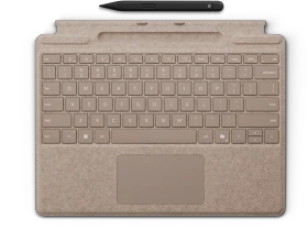 Microsoft Surface Pro Keyboard Slim Pen 2 Bundle mit Copilot-Taste, Graubeige, DE