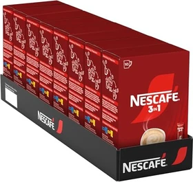 Nestlé Nescafe 3 in 1 medium roast Creamer & Zucker Löskaffee Sticks, 80 Stück (8x 10 Stück)
