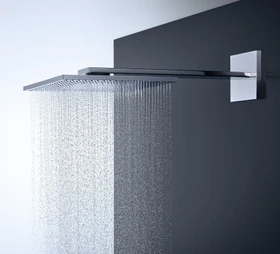Hansgrohe Axor ShowerSolutions Kopfbrause 300/300 2jet mit Brausearm brushed brass