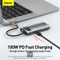 Baseus Metal Gleam 4-in-1 Hub, USB-C 3.0 [Stecker] Vorschaubild