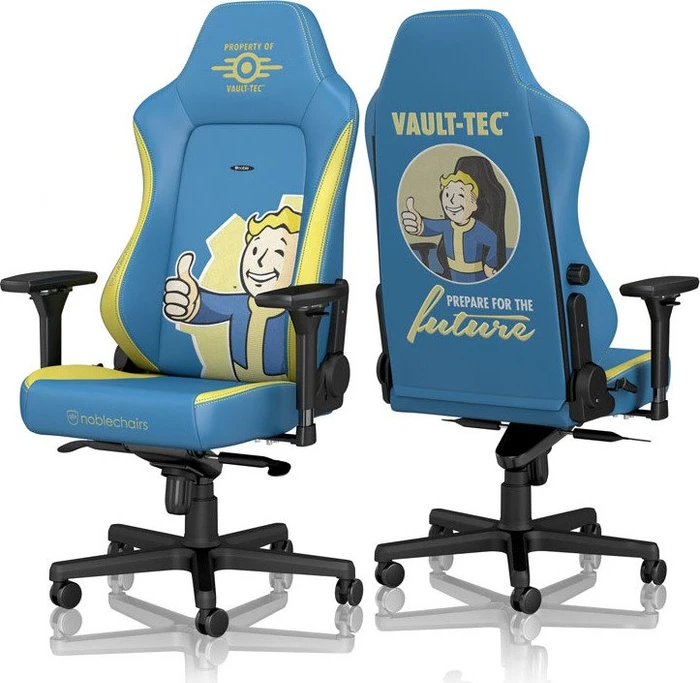 noblechairs Hero Fallout Vault Tec Edition Gamingstuhl, blau/gelb
