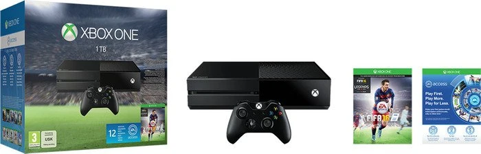 Microsoft Xbox One - 1TB Fifa 16 Bundle schwarz