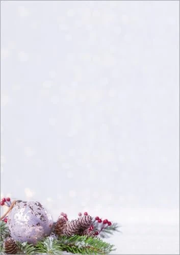 Sigel Weihnachtsmotiv Charmful Christmas Kunstdruckpapier hellblau, A4, 90g/m², 25 Blatt