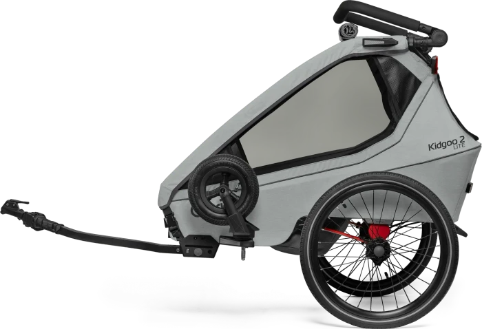 Qeridoo Kidgoo 2 Lite Fahrradanhänger titanium grey (Modell 2026)