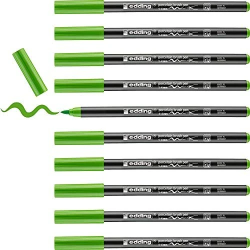 edding 4200 Porzellanpinselstift hellgrün, 10er-Pack