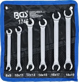 BGS technic Schraubenschlüsselsatz inkl. Tasche,   6-tlg.