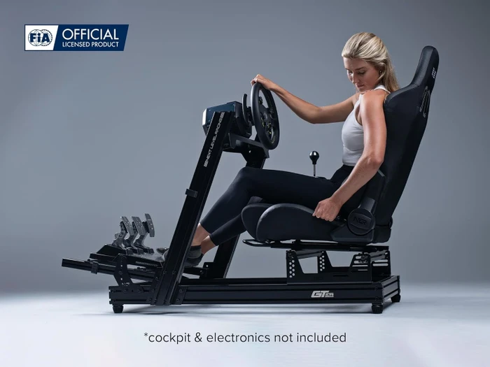 Next Level Racing ERS5 Elite Liegesitz, Fabric & Simaero Mesh Edition, schwarz