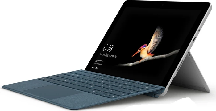 Microsoft Surface Go, blau, Pentium Gold 4415Y, 8GB RAM, 128GB, Signature Type Cover Kobalt blau