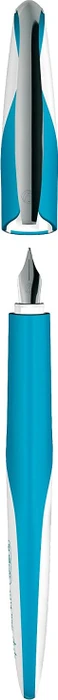 Herlitz my.pen style weiß/ocean blue, rechte Hand/linke Hand, mittel, Folienbox