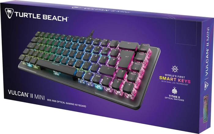 Turtle Beach Vulcan II Mini, schwarz, LEDs RGB, TITAN II OPTICAL RED, USB, DE