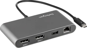 StarTech Thunderbolt 3 Mini Dock, Dual DisplayPort, Thunderbolt 3 [Stecker] (TB3DKM2DPL)