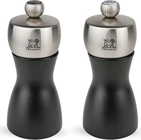Peugeot Fidji Duo Salz-/Pfeffermühlen-Set 12cm schwarz, 2-tlg.