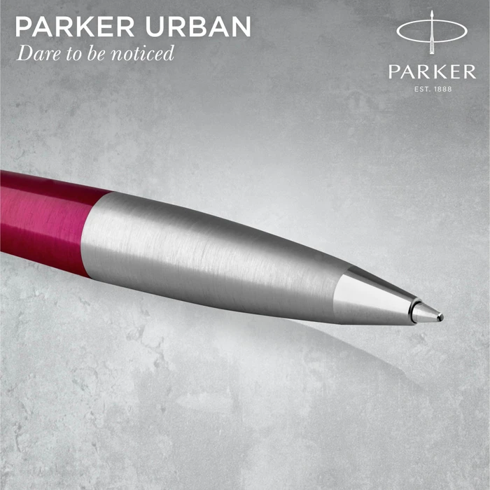 Parker Urban Twist M Kugelschreiber vibrant magenta lacquer/chrome trim, Geschenkbox