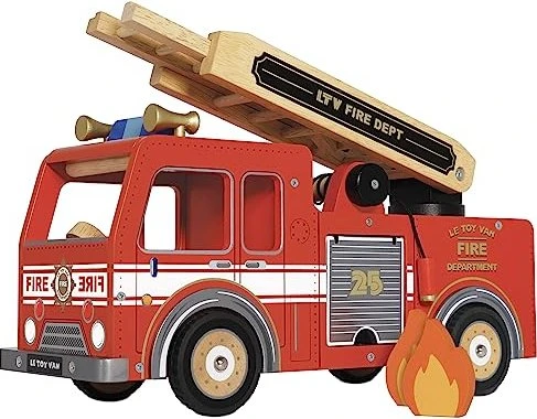 Le Toy Van Feuerwehr mit Zubehör Holz