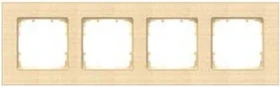 Siemens DELTA miro Rahmen 4-Fach Holz, ahorn