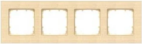 Siemens DELTA miro Rahmen 4-Fach Holz, ahorn