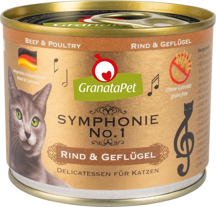 GranataPet Symphonie No.1, mit Rind & Geflügel, 1.20kg (6x 200g)