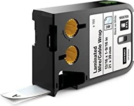 Dymo XTL Kabeletiketten, 21x39mm, schwarz/weiß