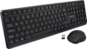 V7 CKW350 Professional Wireless Tastatur und Maus Set, USB, UK