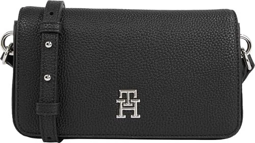 Tommy Hilfiger Emblem mit Klappe Umhängetasche schwarz