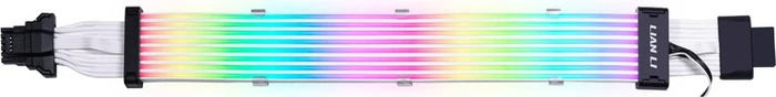 Lian Li Strimer Plus V2 12VHPWR, 16-Pin PCIe Verlängerungskabel, RGB beleuchtet, 8 LED-Bahnen, 32cm