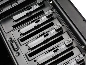 SilverStone Precision PS06 blau, Acrylfenster