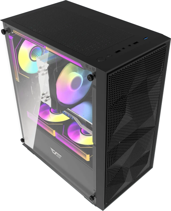 DarkFlash M305 Mesh Black, Glasfenster