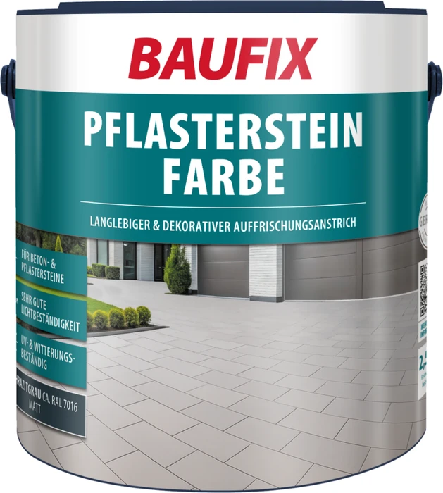 Baufix Pflasterstein-Farbe anthrazitgrau, 2.5l