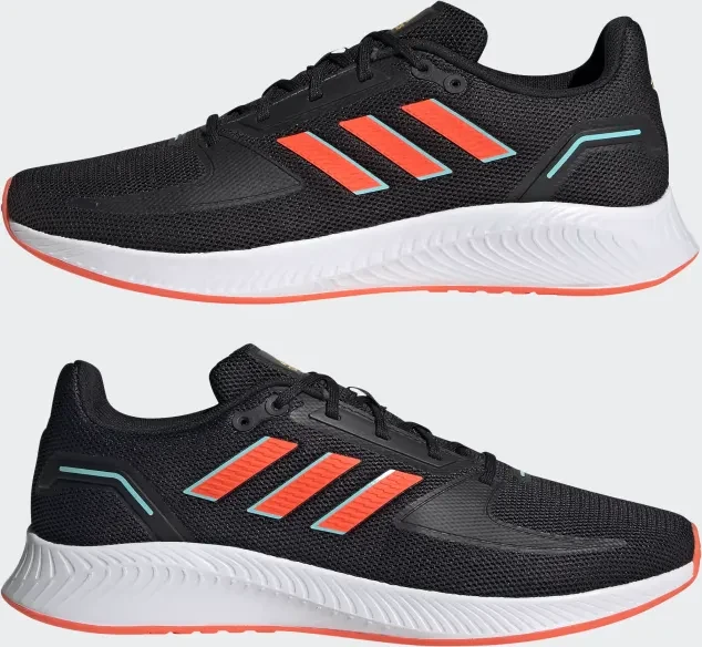 adidas Runfalcon 2.0 core black/solar red/solar gold (Herren)