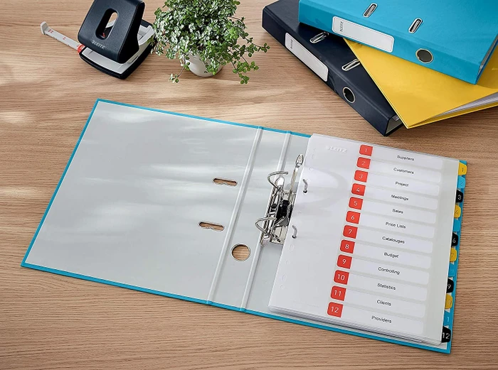 Leitz Qualitäts Ordner 2-Ring 180° Cosy Soft-Touch, 50mm, A4, blau