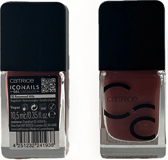Catrice ICONails Gel Lacquer Nagellack 10 Rosywood Hills, 10ml