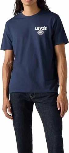 Levi's Graphic Round T-Shirt kurzarm navy blazer (Herren)