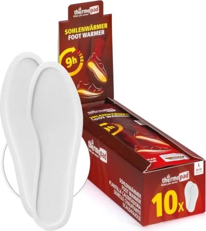 Thermopad Sohlenwärmer Einlegesohlen, 10 Paare