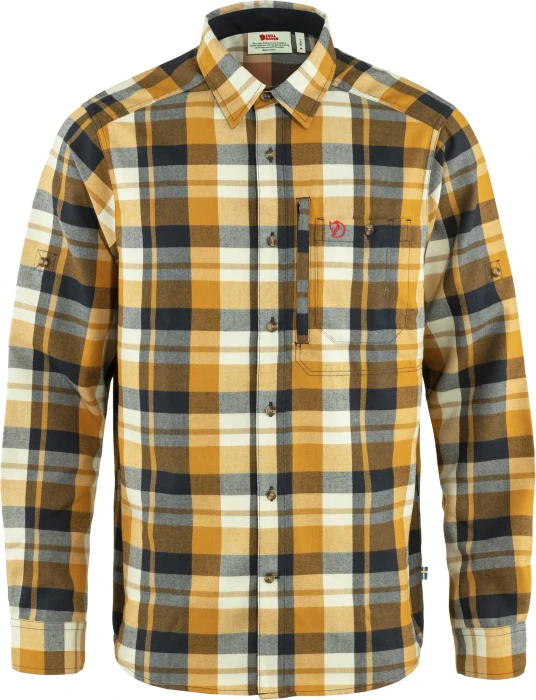 Fjällräven Fjällglim Hemd langarm buckwheat brown/dark navy (Herren)