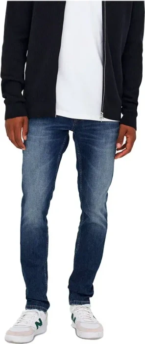 ONLY & SONS Slim Mid Loom Jeans blue denim (Herren)