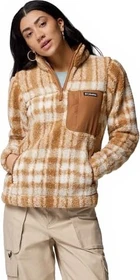 Columbia West Bend II Sherpa Half Zip Fleece Pullover camel brown/herringplaid (Damen)