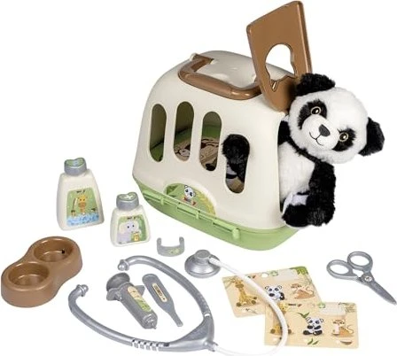 Smoby Tierarzt-Spielset im Koffer mit Panda Kuscheltier