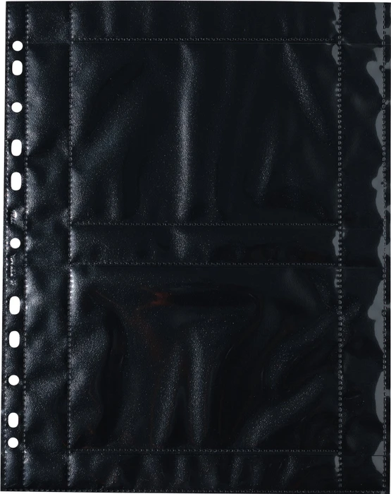 Herma Fotosichthüllen schwarz, 100x150mm, quer, 10 Stück