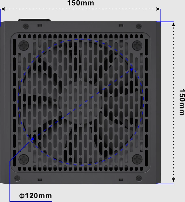 Gembird Fornax Power Bronze schwarz 850W, ATX 2.4